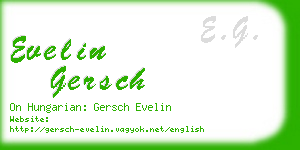 evelin gersch business card